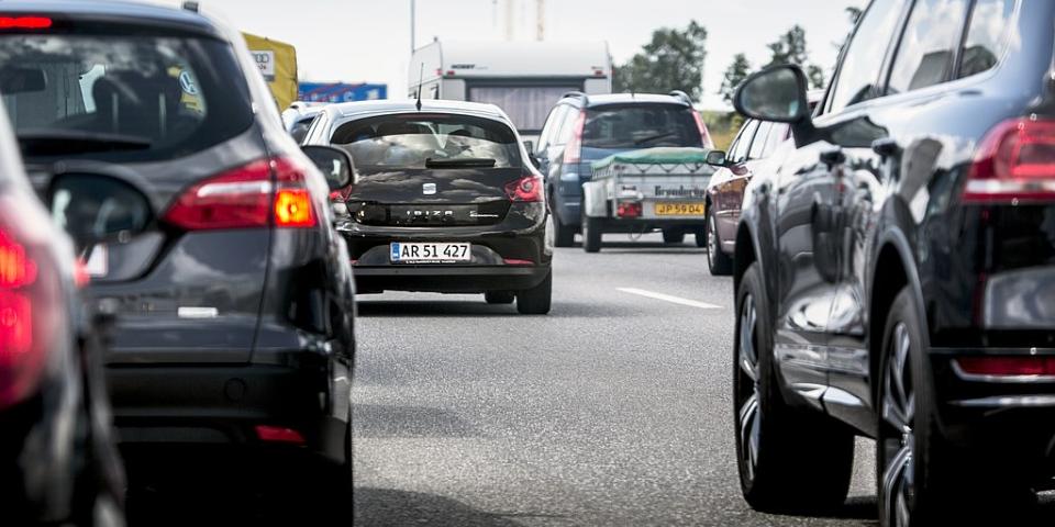 Motorvejen fra København mod Køge